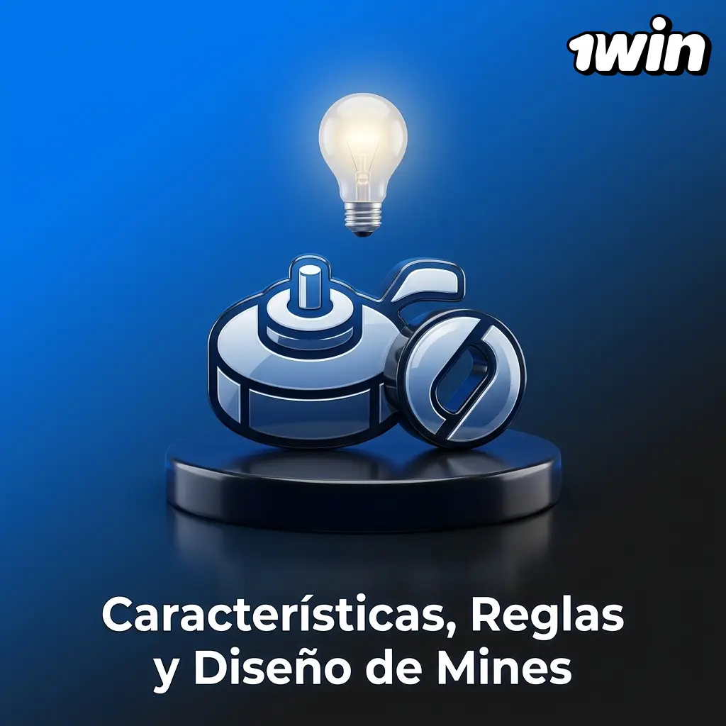Juego Mines en 1win Argentina: cuadrícula 5x5, minas ajustables, multiplicadores hasta x6.500 y RTP del 97%