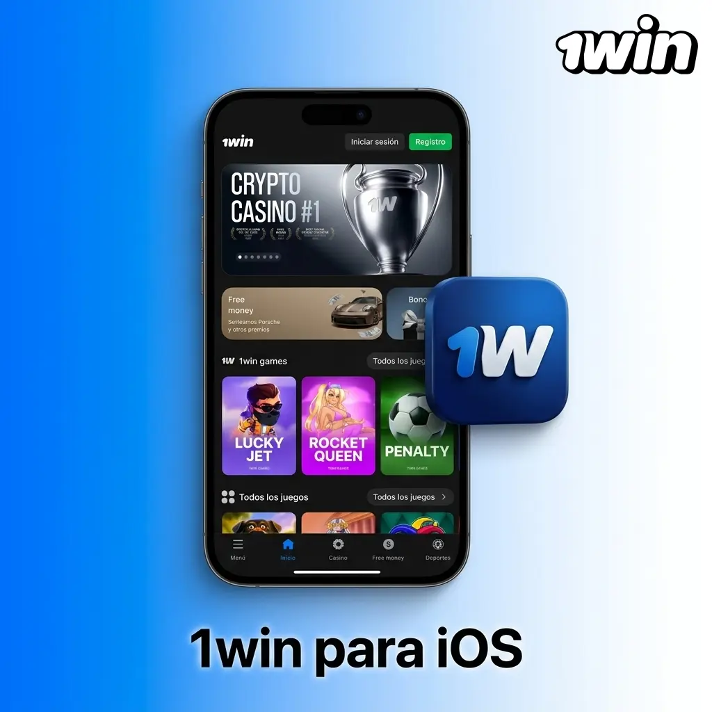 Descarga de la app 1win en iPhone y iPad desde la App Store compatible con iOS 12.0 o posterior