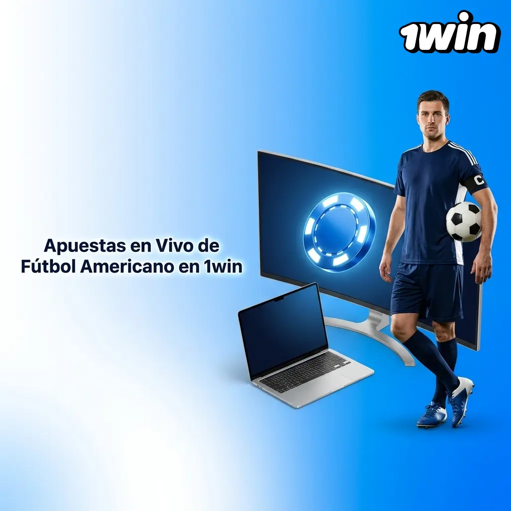 Apuestas en vivo de fútbol americano en 1win con estadísticas en tiempo real y mercados activos durante el partido