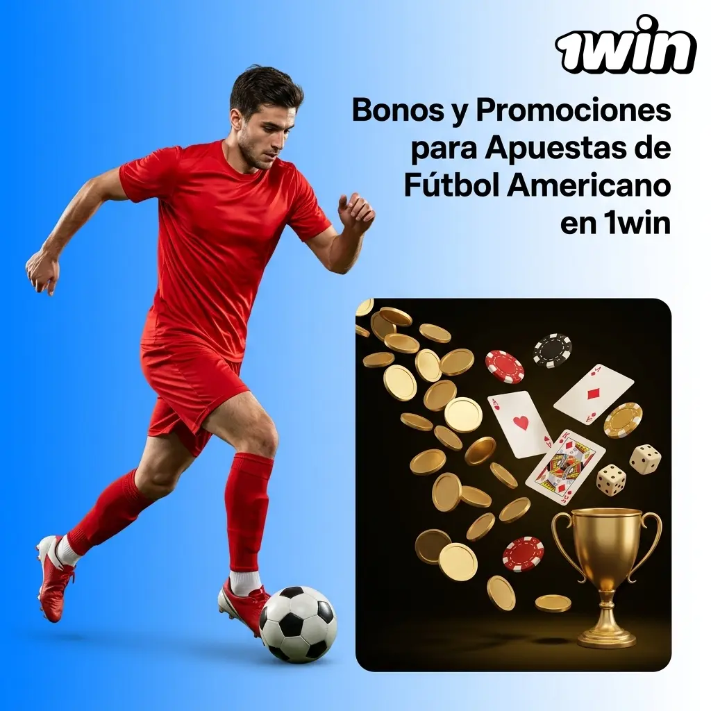 Bonos y promociones de 1win para apuestas de fútbol americano: bienvenida, cashback y más