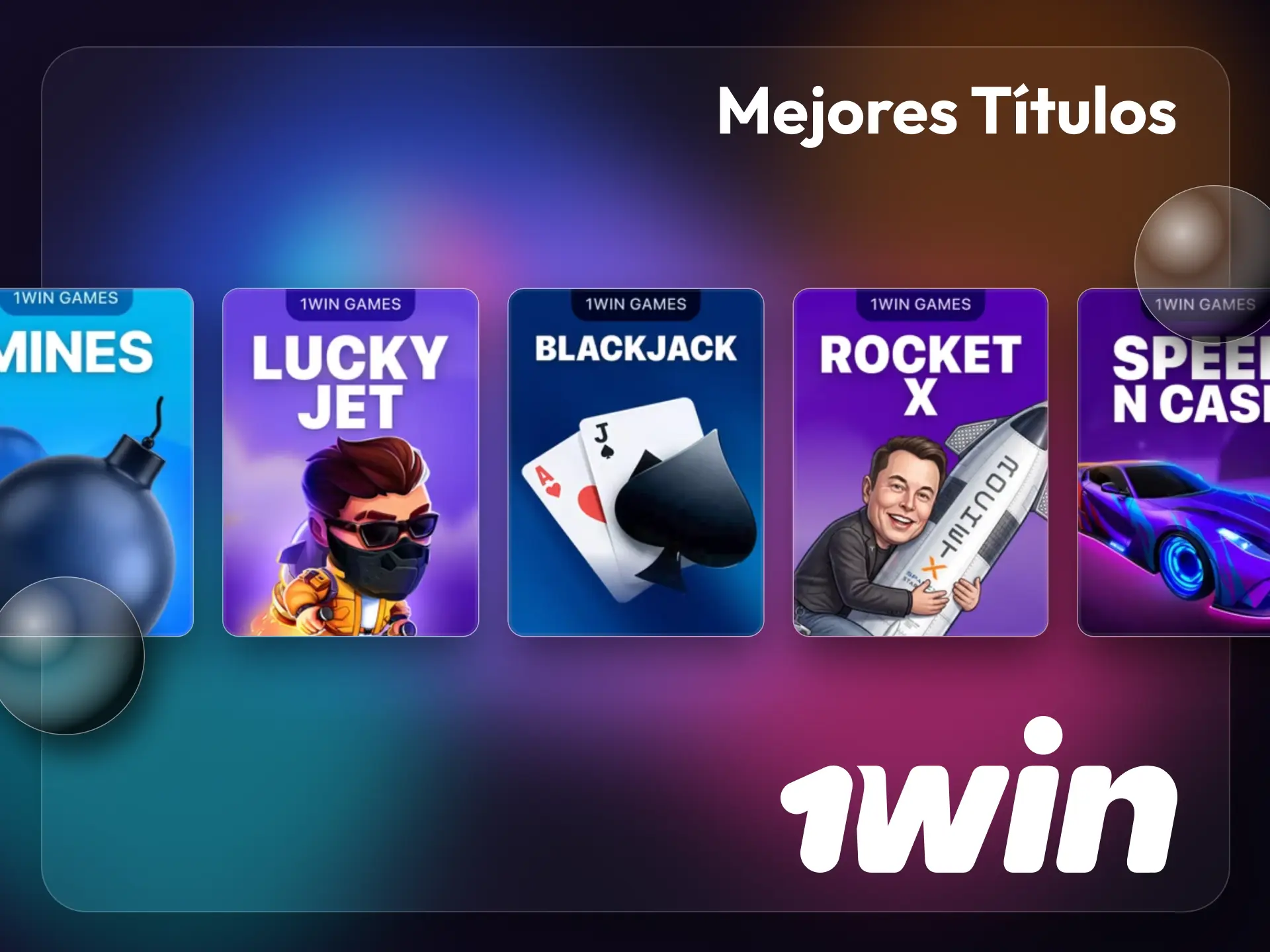 Empieza a jugar a los mejores títulos originales en la página web de 1win.