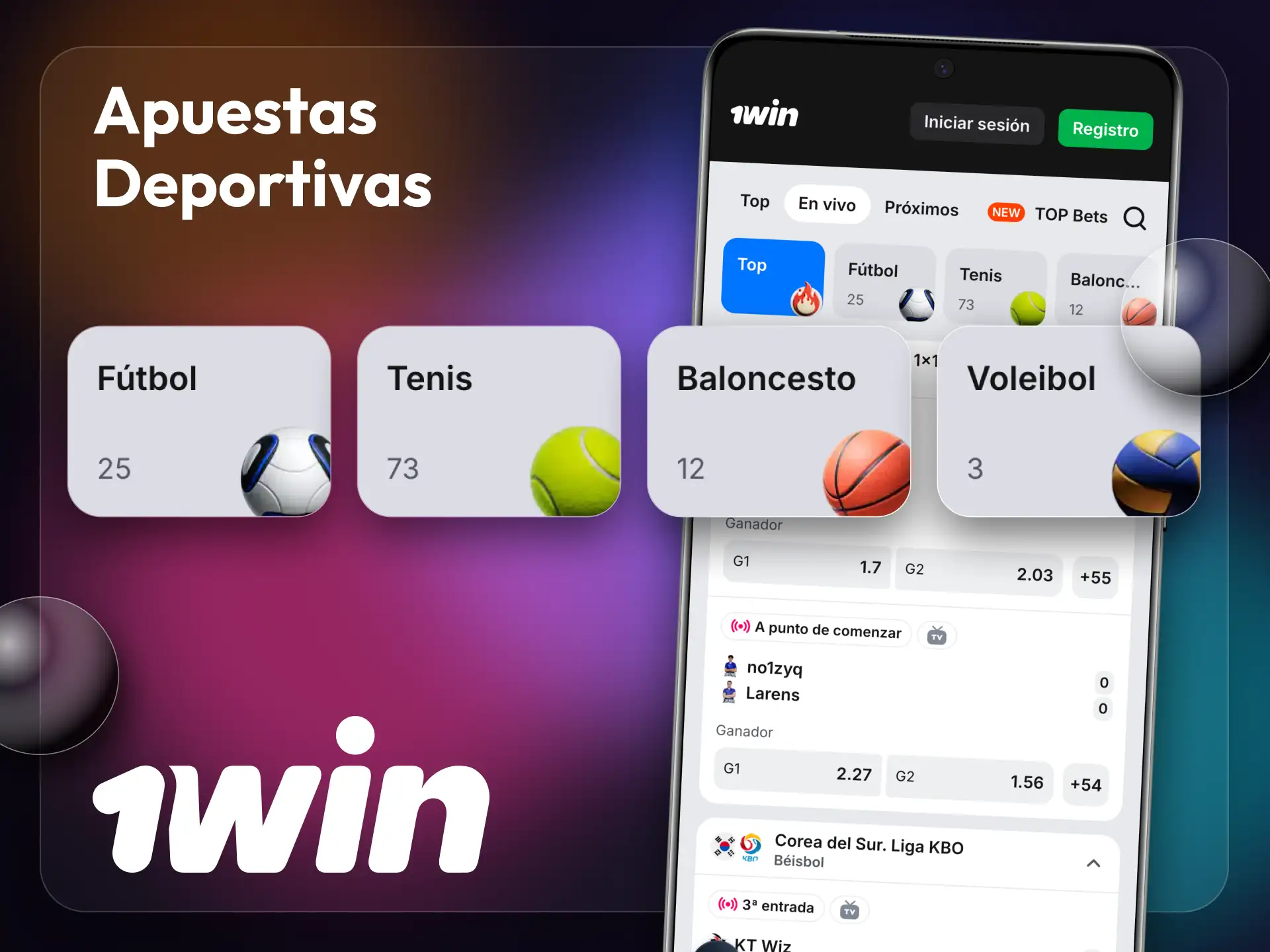 Realiza tus apuestas deportivas utilizando la aplicación 1win.