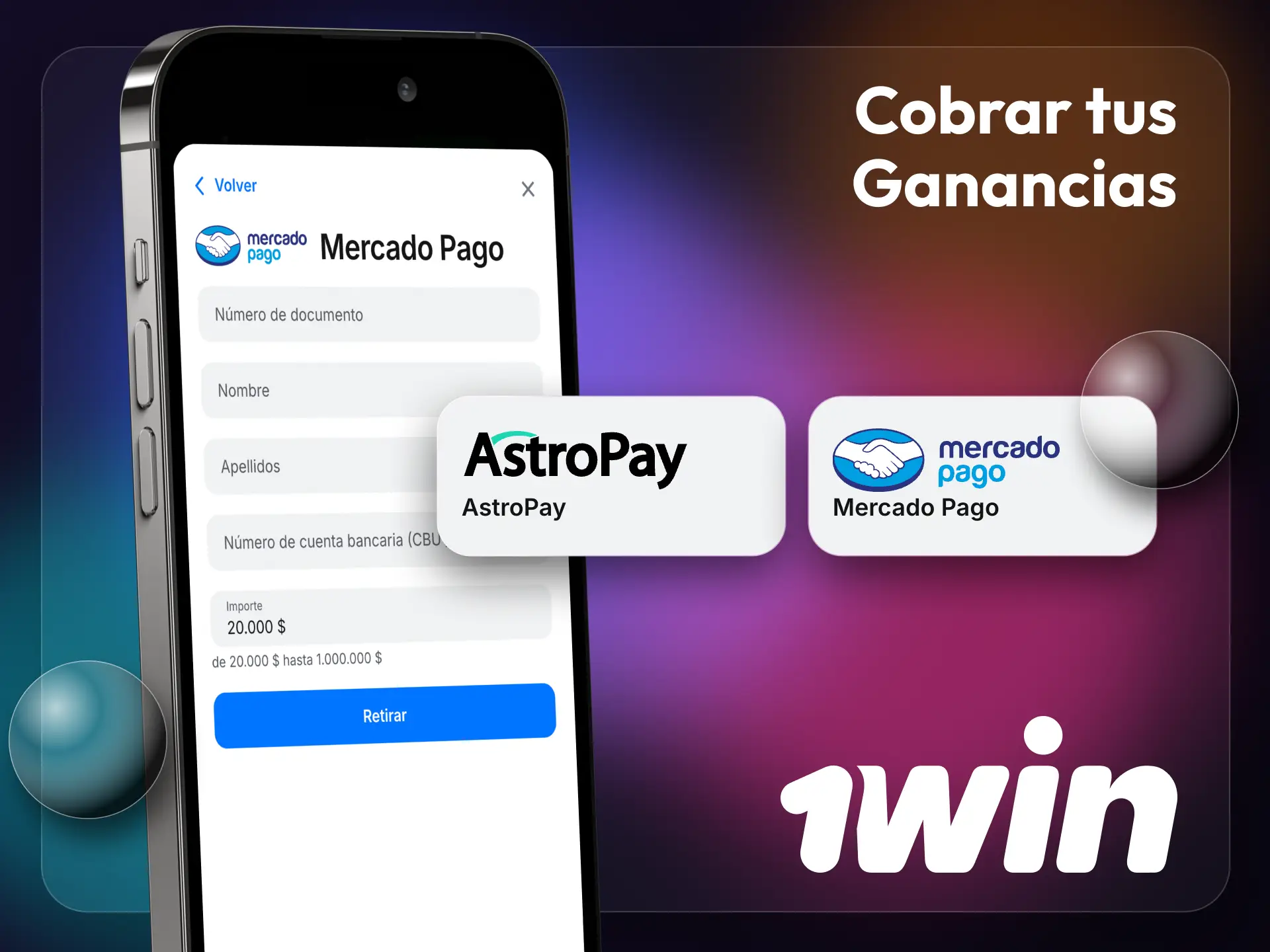 Retira tus ganancias de forma rápida y segura a través de la aplicación 1win.