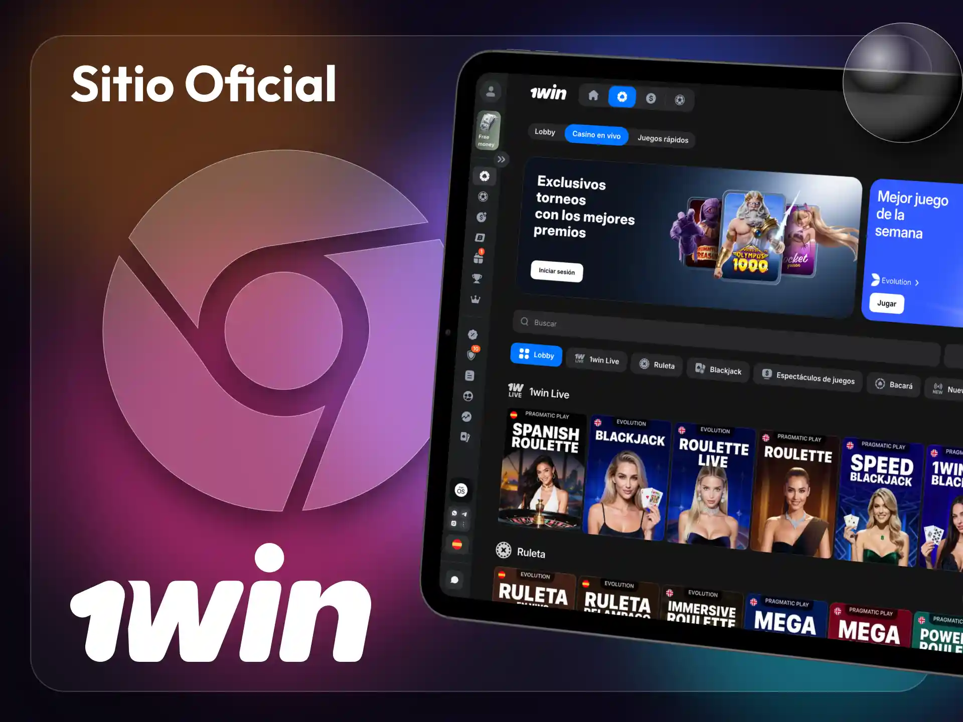 Puedes usar el sitio web de 1win desde tu navegador.