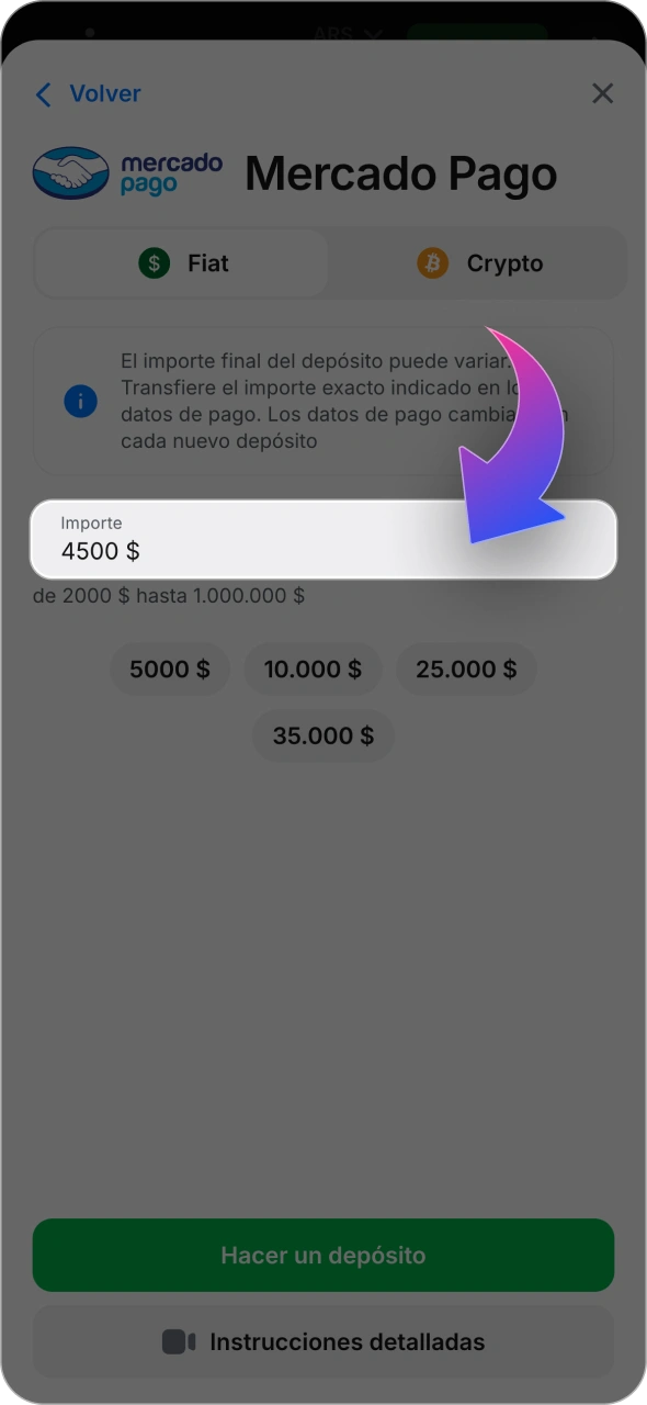Elige tu método de pago preferido para depositar fondos en 1win.