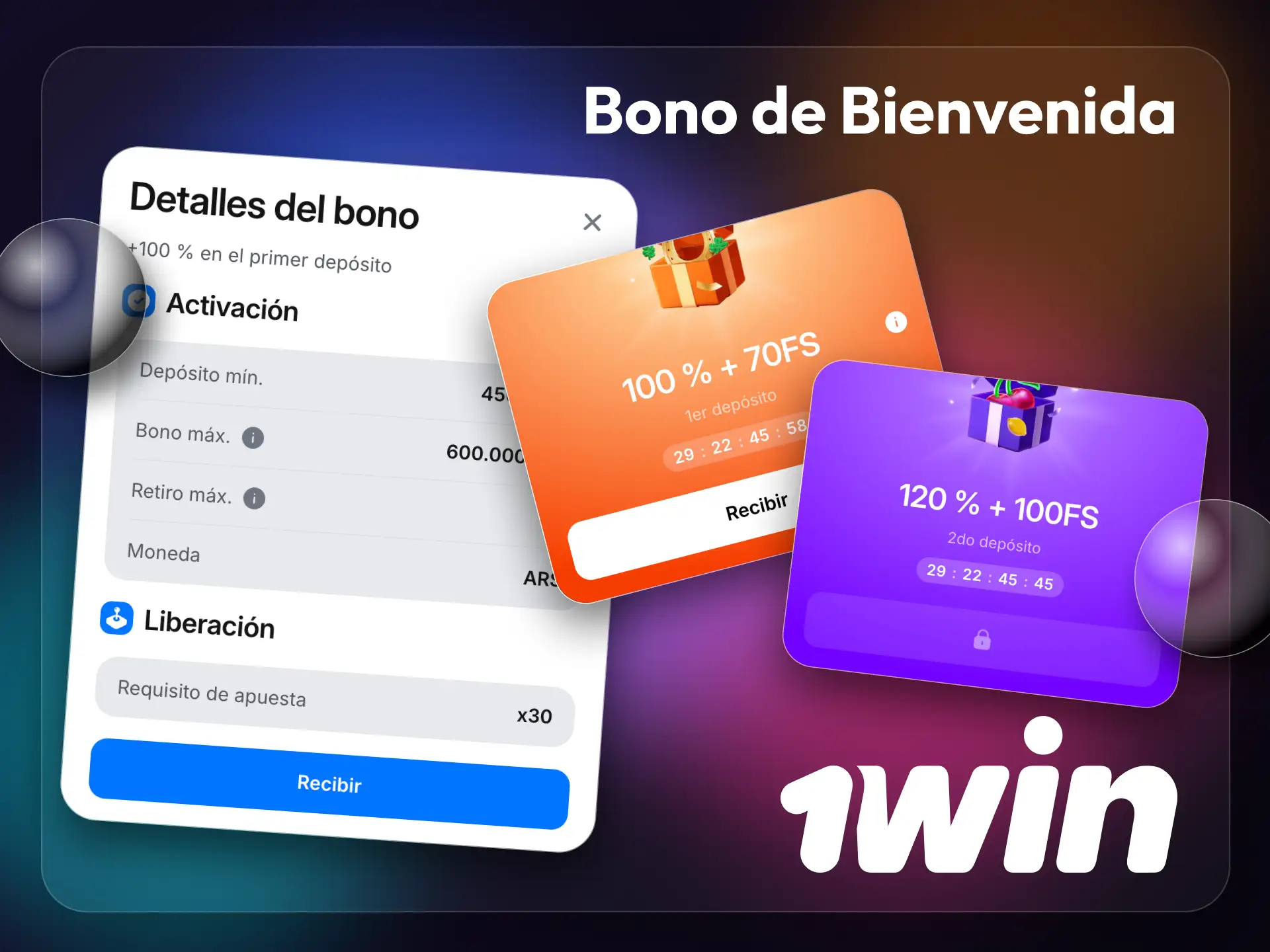 Aprovecha el bono de bienvenida de 1win para jugar a juegos de casino.