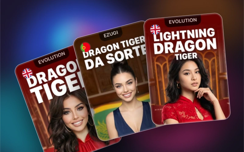 Mejora tus habilidades jugando a juegos de Dragon Tiger en vivo en 1win.