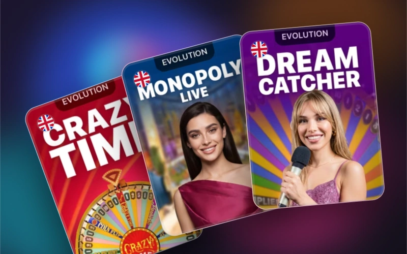 Explora los títulos populares de concursos en vivo en el casino 1win.