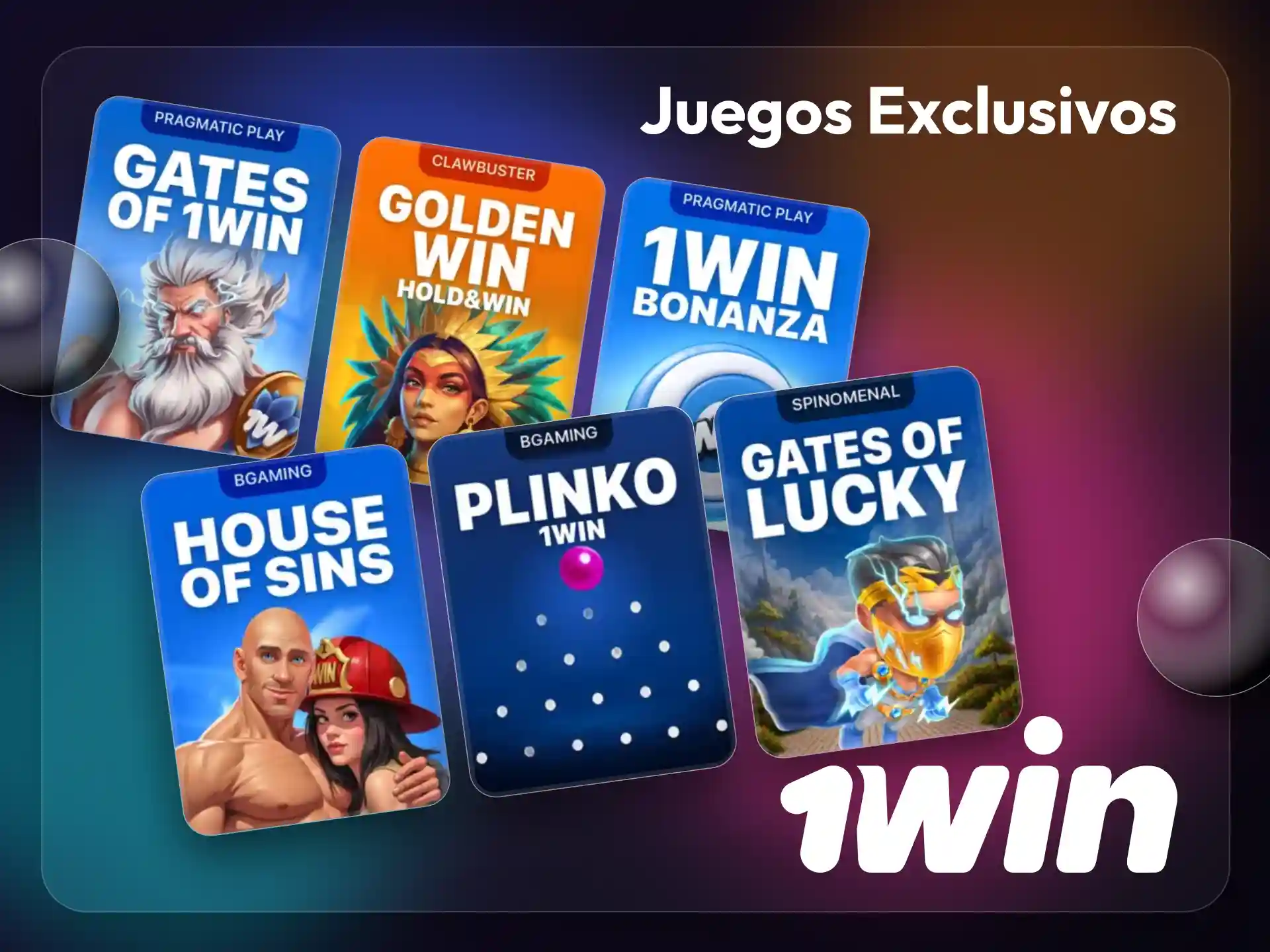 Prueba algunos juegos de casino exclusivos en la plataforma 1win.