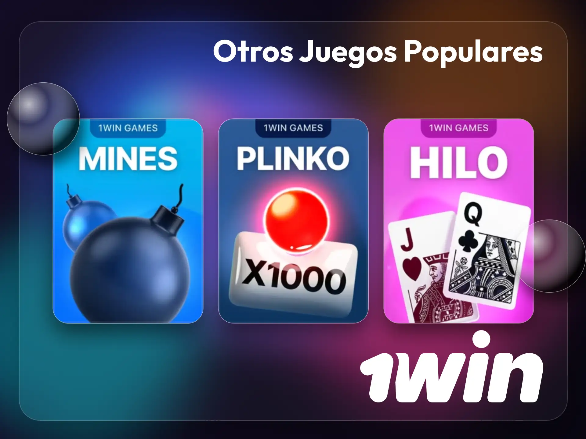 Disfruta jugando a otros juegos de casino populares en la plataforma 1win.