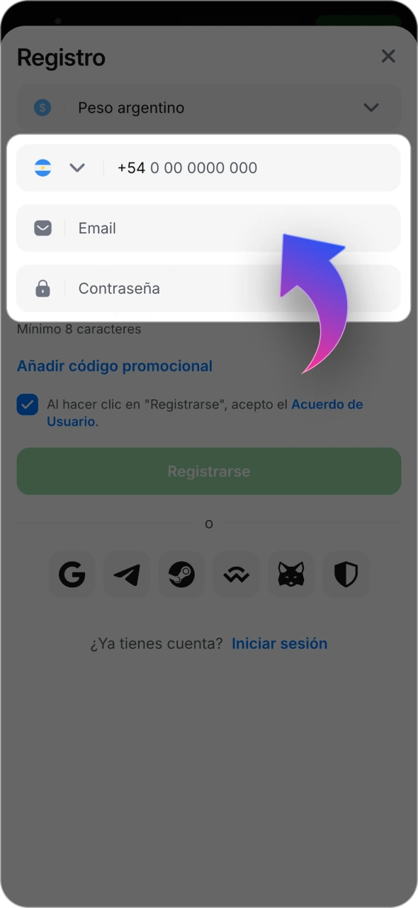 Crea tu cuenta en 1win antes de jugar al Keno.