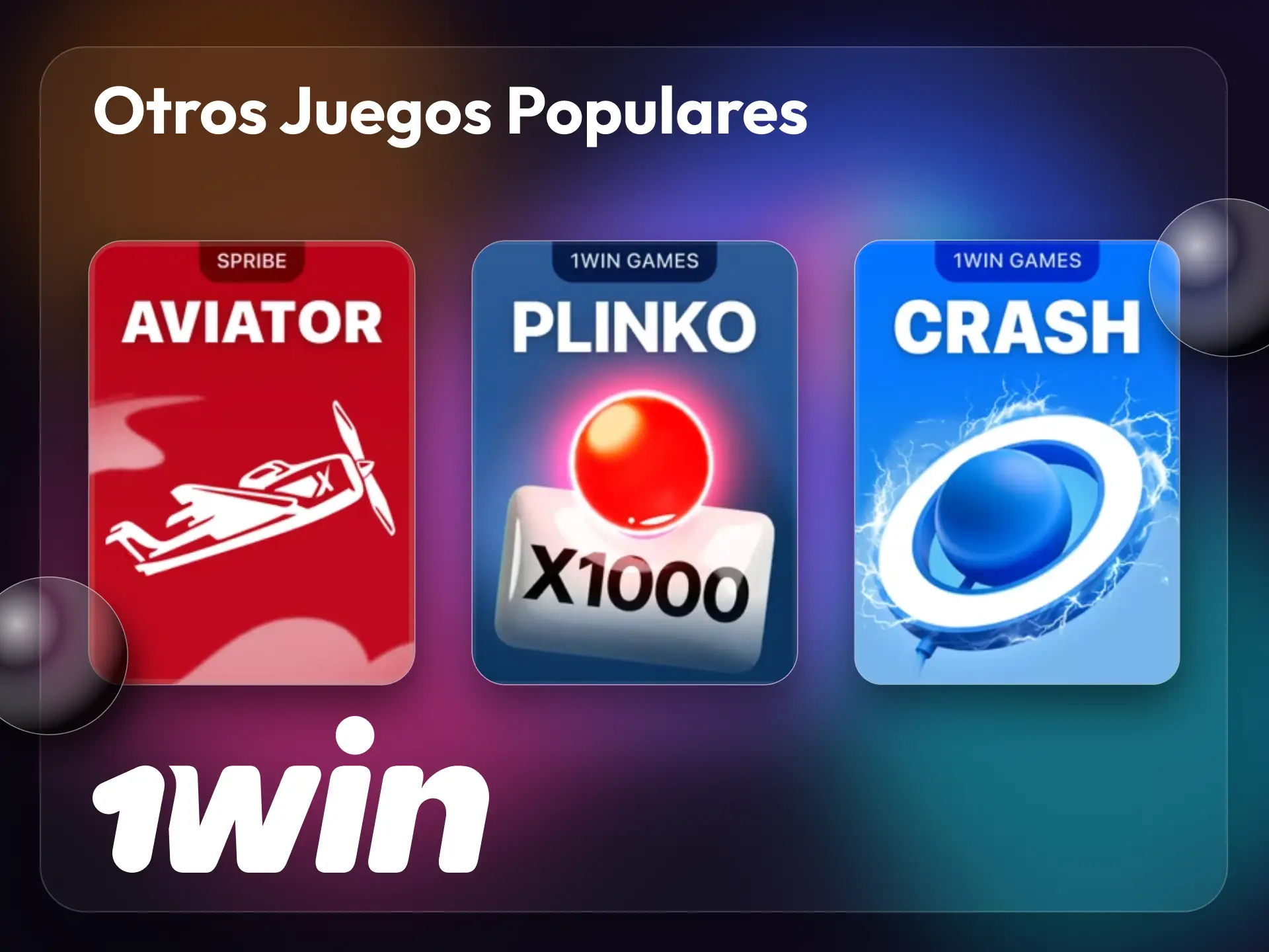 1Win Games ofrece una mayor variedad de títulos para jugar al instante.