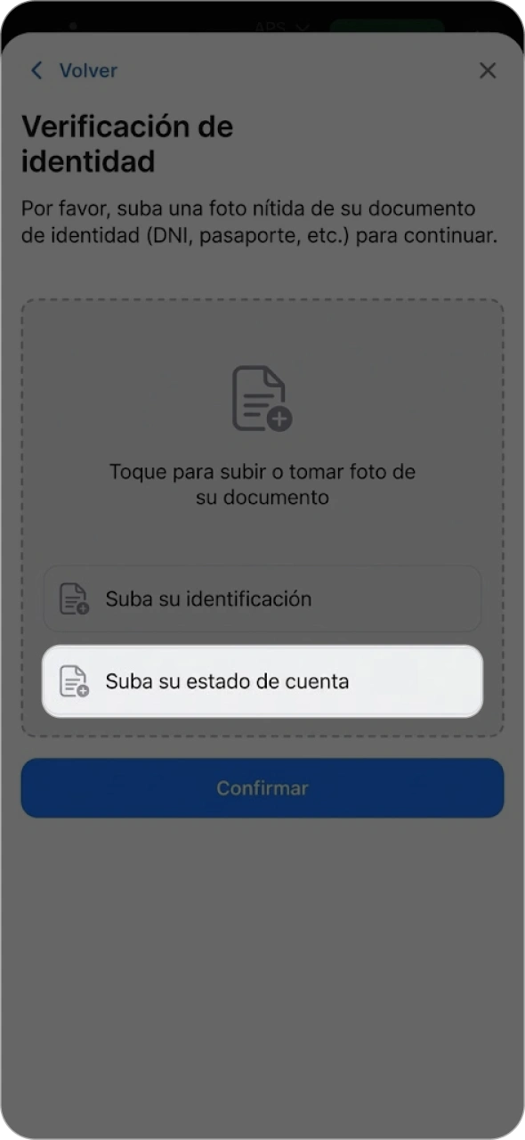 Confirma tu dirección subiendo el documento necesario en 1win.