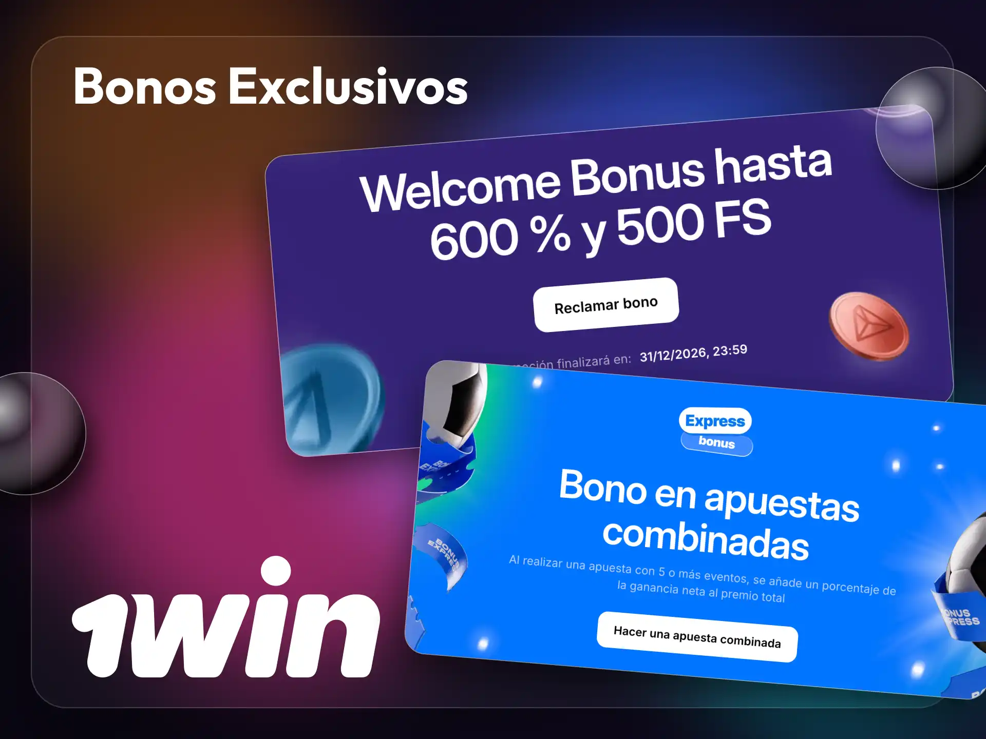 Activa el bono de bienvenida de 1win y obtén giros gratis para tragamonedas.